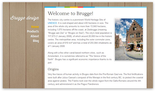 Brugge (Bruges) design theme