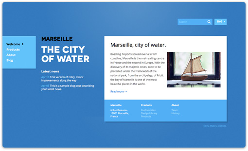 Marseille design theme by Paavel, Edicy